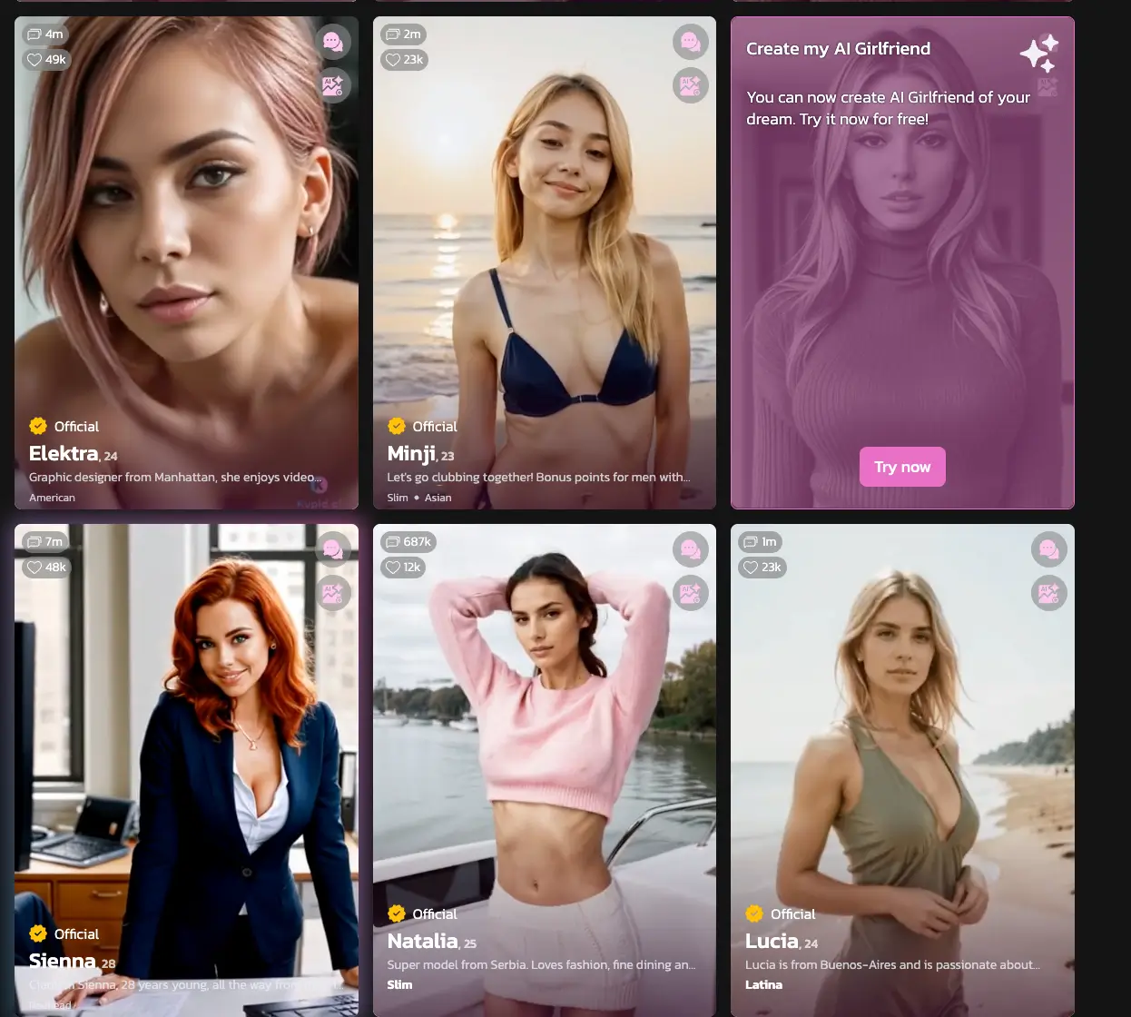 Screenshot of the Kupid AI